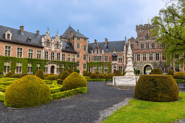 Fototapeta na wymiar Gaasbeek Castle in Brussels Belgium