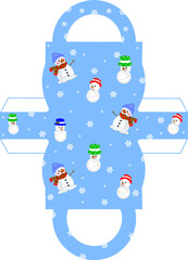Christmas boxes template