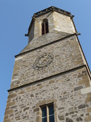 Fototapeta na wymiar Turm der St.-Matthias-Kirche in Bad Sobernheim