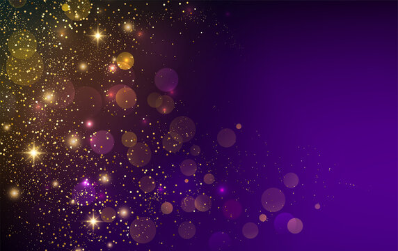 Holiday Abstract shiny color gold design element