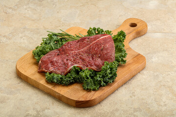 Raw beef steak for grill