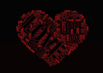 Obraz premium 芸術的な赤いハート