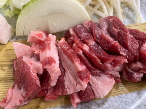 ジンギスカン鍋用の肉