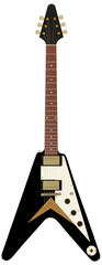 V型エレキギターのイラスト