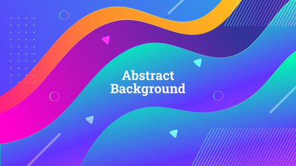 Abstract colorful background for 2021 presentation. Minimal wavy trendy color shape. Vector Illustration.