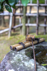 日本のつくばい　和風イメージ