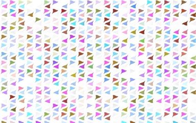 Light Multicolor, Rainbow vector template with crystals, triangles.