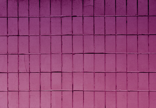 Background Of Pink Tile Wall.