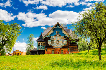 Teremok, historical and architectural complex. Estate in Talashkino philanthropist and industrialist of the 19th century Teneshev. Flenovo, Smolensk region-may 2019