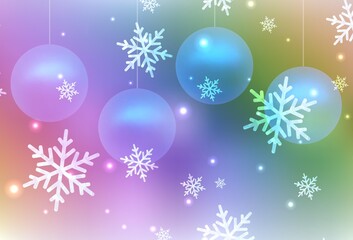 Light Multicolor vector texture in birthday style.