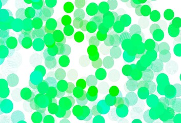Light Green, Yellow vector background with spots.