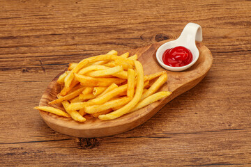 French Fry with tomato sauce