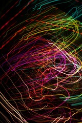 multi colored lights at night, abstract background