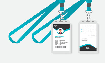 Creative Id Card Design Vector Template.Identity Card Template Vector for Employee and Others.
