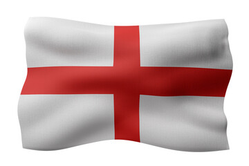 England flag on white background