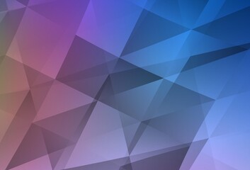 Light Blue, Red vector abstract mosaic background.