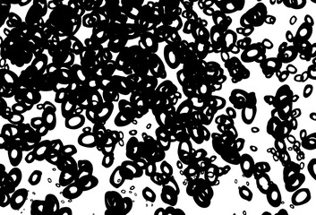 Fototapeta na wymiar Black and white vector texture with disks.