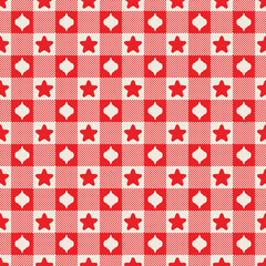 Stars and plaid pattern