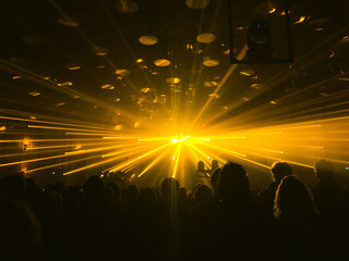 Light show in amsterdam