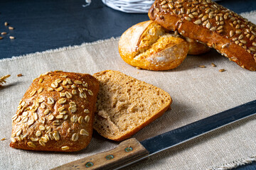 Delicious and crispy breakfast rolls