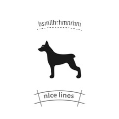 dog isolated vector icon. animal design element