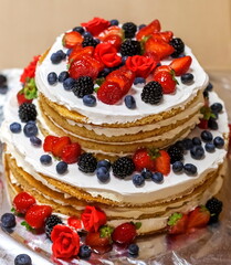 Birthday cake close-up