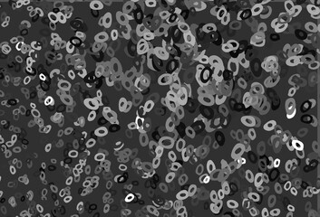 Dark Silver, Gray vector backdrop with dots.