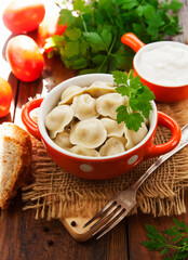 Dumplings with meat