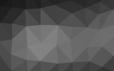Obraz premium Dark Silver, Gray vector low poly texture.