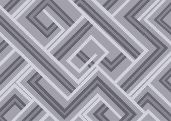 Abstract grey and white tech geometric design background. Wallpaper with lines. Vector illustration