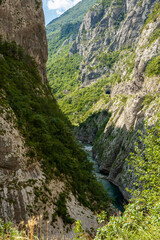 View of the Moraca river valley, Montenegro