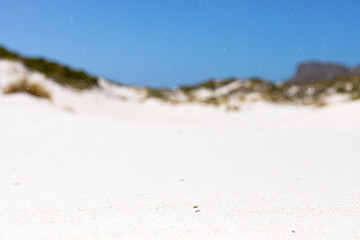 Coastal sand dune landscape of Fish Hoek, Cape Town
