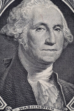 Close up detail on American Dollars banknotes