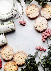 christmas cookies and christmas decorations