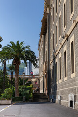 Fototapeta na wymiar Vista de la Santa y Real Casa de Misericordia de Bilbao