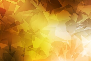 Light Orange vector texture with abstract poly forms.