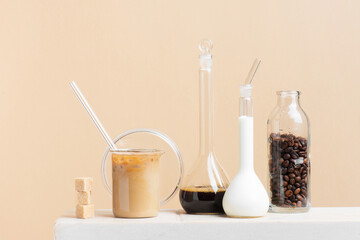 Alternative methods of brewing coffee, laboratory for making coffee drinks