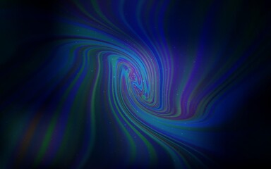 Dark BLUE vector pattern with night sky stars.