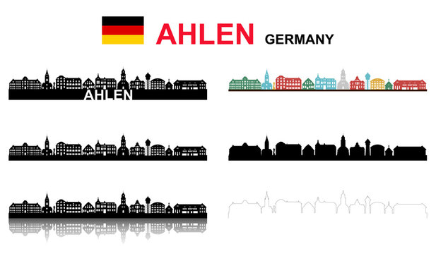 Ahlen Deutschland, gro&szlig;es Set