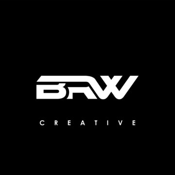 BRW Letter Initial Logo Design Template Vector Illustration	
