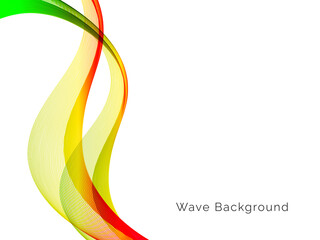 Abstract vector background with stylish smooth color wave. wavy lines