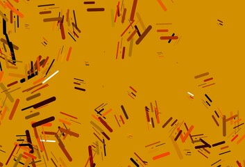 Light Orange vector template with repeated sticks.