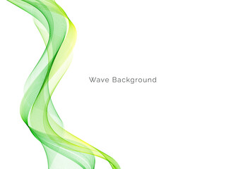 Abstract vector background with smooth stylish transparent color wave