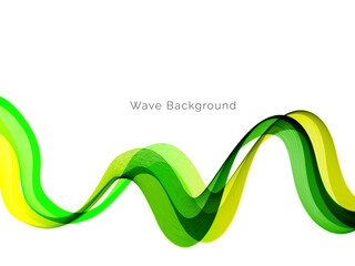 Abstract vector background with smooth stylish transparent color wave