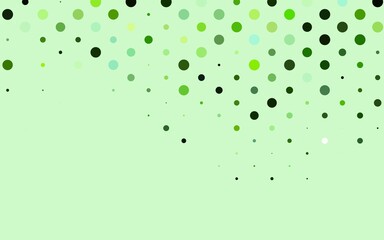 Light Green vector layout with circle shapes.