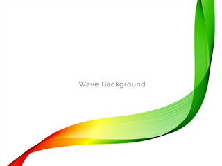 Abstract vector background with stylish smooth color wave. wavy lines