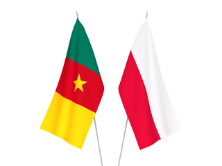 Cameroon and Poland flags