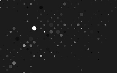 Light Silver, Gray vector backdrop with dots.