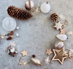 Garland of Christmas decorations