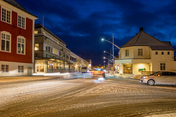 Blue hour and light - Brønnøysund city Norway